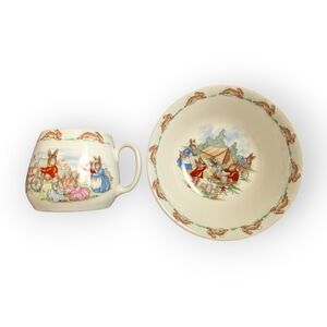 Bunnykins Royal Doulton Child Size Bowl and Mug